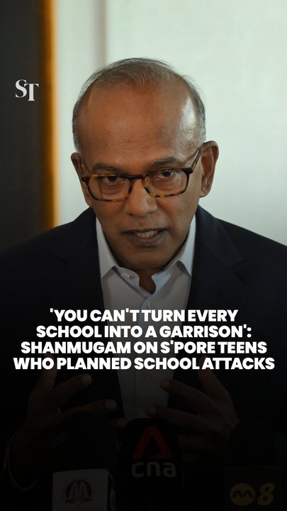 ‘You can't turn every school into a garrison’: Shanmugam on balancing security and free movement