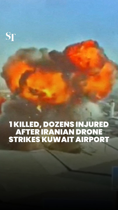 One killed, over 60 injured in Iranian drone strikes on Kuwait airport