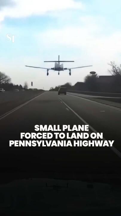 Pilot makes emergency landing on Pennsylvania highway