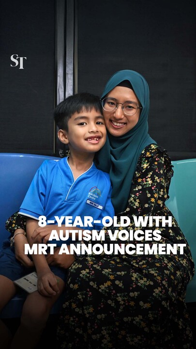 8-year-old boy with autism voices MRT announcement