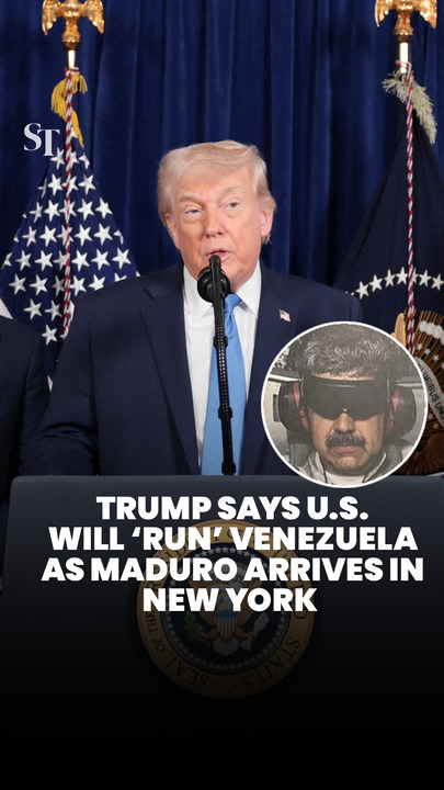 Trump says US will ‘run’ Venezuela as Maduro arrives in New York