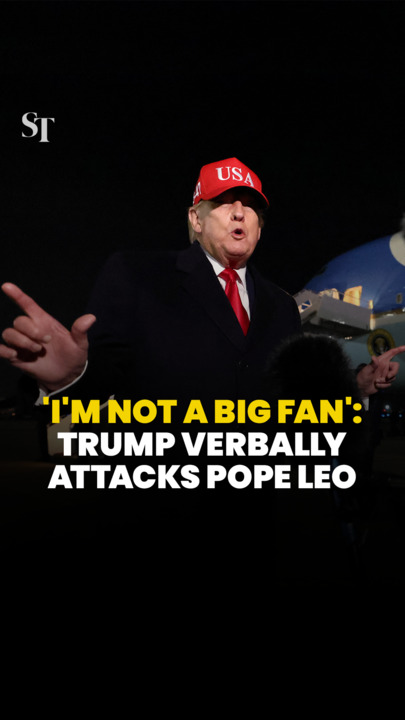 'I'm not a big fan': Trump verbally attacks Pope Leo after being criticised for foreign policy