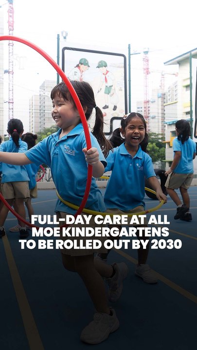 All MOE kindergartens rolling out full-day care by 2030, to be piloted at 2 branches in 2027