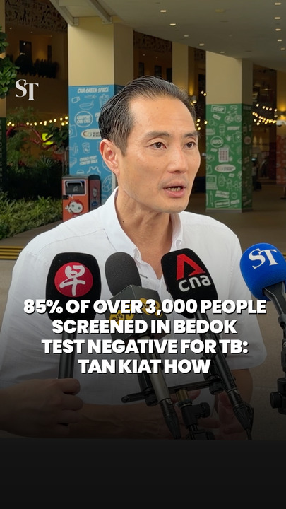 85% of over 3,000 people screened in Bedok test negative, TB not spread through casual contact: Tan Kiat How
