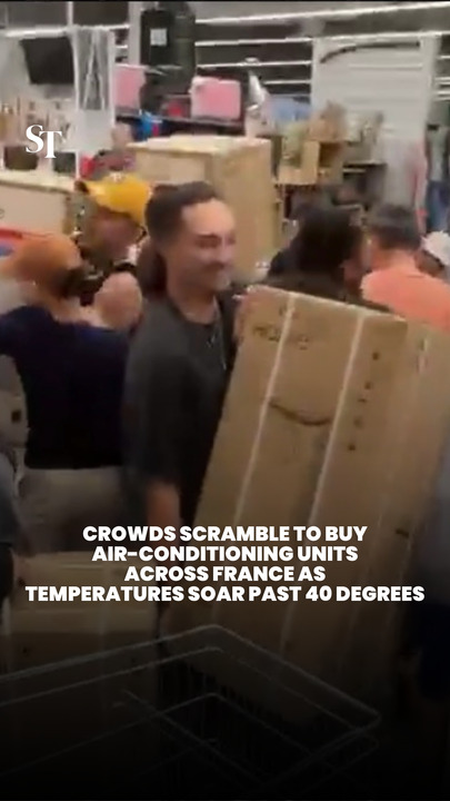 Shoppers across France rush to buy air-conditioning units amidst heatwave