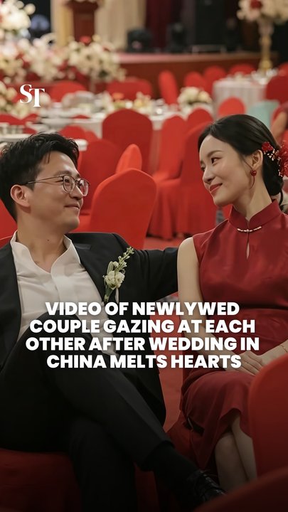 They thought the camera was off: A newlywed moment that melted hearts
