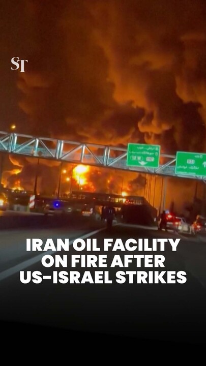 New US-Israel strikes light up the night in Tehran as oil facilities are hit