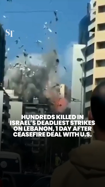 Hundreds killed in Israel’s deadliest strikes on Lebanon, 1 day after ceasefire deal with US