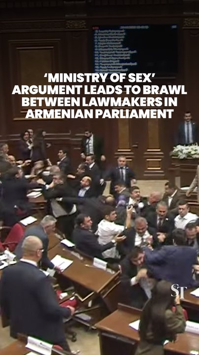 Fistfight breaks out between politicians in Armenian parliament