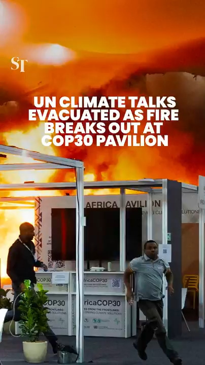 Fire breaks out at COP30 UN climate talks in Brazil