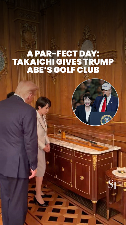 A par-fect day: Takaichi gives Trump Abe’s golf club