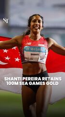 SEA Games 2025: Singapore sprint queen Shanti Pereira retains 100m gold