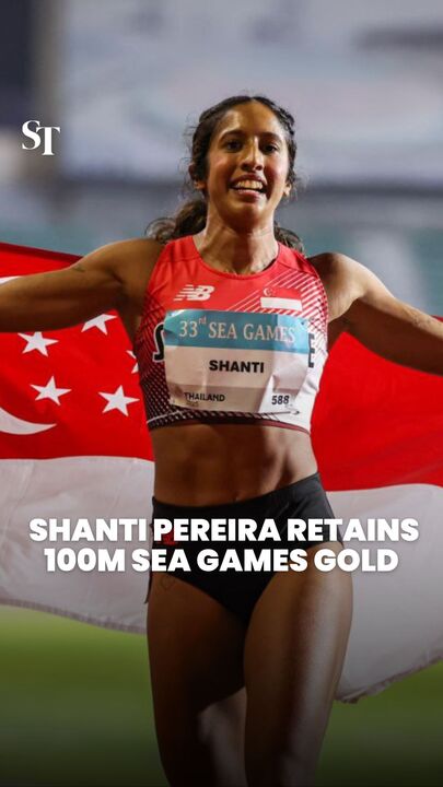 SEA Games 2025: Singapore sprint queen Shanti Pereira retains 100m gold
