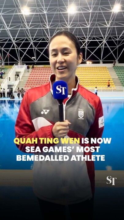 SEA Games 2025: Quah Ting Wen wins gold in women's 100m butterfly, takes her medal tally to 63