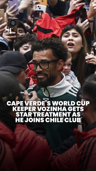 World Cup sensation Vozinha gets rapturous reception after landing in Chile to join Colo-Colo