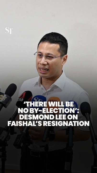 ‘There will be no by-election’: Desmond Lee on Faishal’s resignation