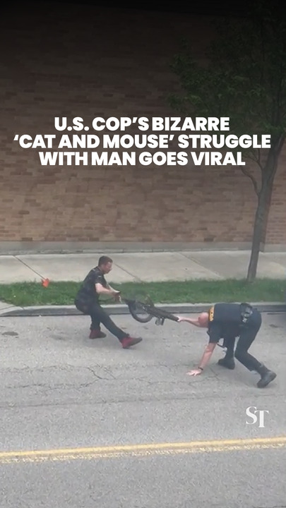 US cop's bizarre ‘cat and mouse' struggle with man goes viral