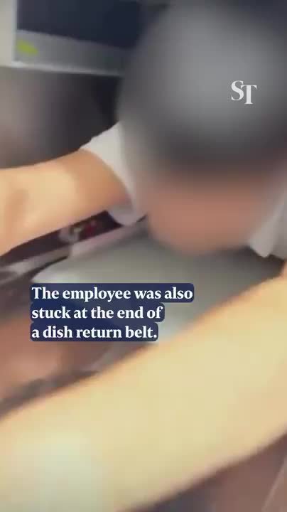 Staff filmed riding Sushiro conveyor belt in Taiwan