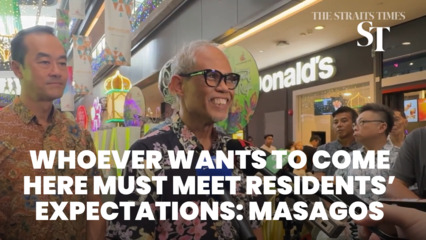 Quem quiser vir a Tampines deve atender às expectativas de nossos residentes: Masagos