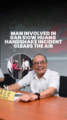 Homem envolvido no incidente de handshake de Gan Siow Huang limpa o ar