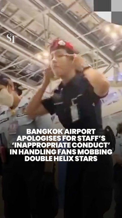 Thai airport apologises for treatment of fans mobbing Double Helix stars Ayden Sng, Lv Sitong