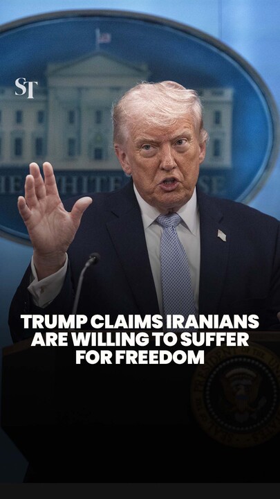 Trump claims Iranians are willing to suffer to have freedom, touts his plan as the ‘best plan’