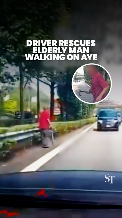 Driver picks up elderly man walking on AYE, looking for bus stop