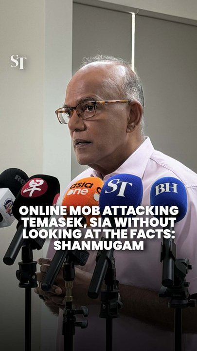 Attacks on SIA and Temasek’s senior management fuelled by prejudice and not based on fact: Shanmugam