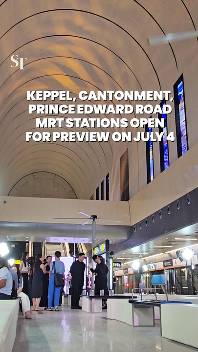 Keppel, Cantonment and Prince Edward Road MRT stations open for public preview on Jul 4