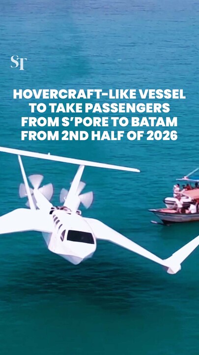 Hovercraft-like AirFish to take passengers from Singapore to Batam from second half of 2026