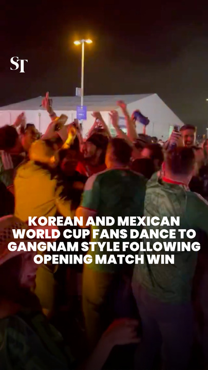 Korean and Mexican World Cup fans bond over Gangnam Style following opening match win 