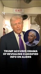 Obama revealed classified info by saying ‘aliens are real’: Trump