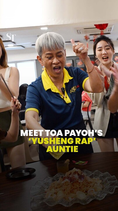Meet Toa Payoh’s 'yusheng rap' auntie