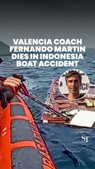 Valencia coach Fernando Martin dies in Indonesia boat accident