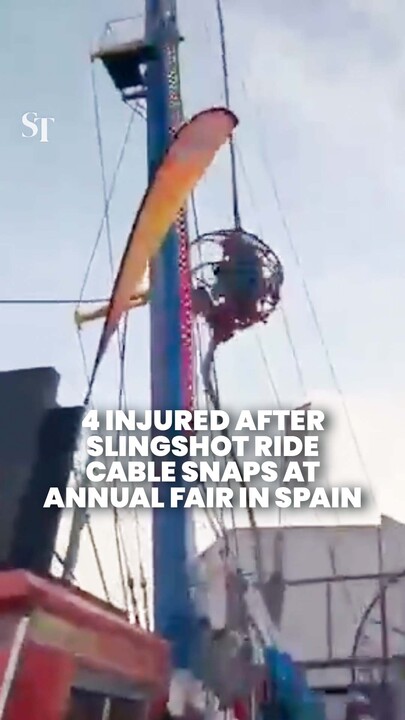 4 injured at Seville annual fair after reverse-bungee ride cable snaps