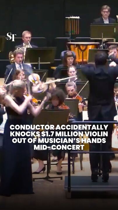 Conductor knocks £1 million violin from soloist’s hands mid-performance