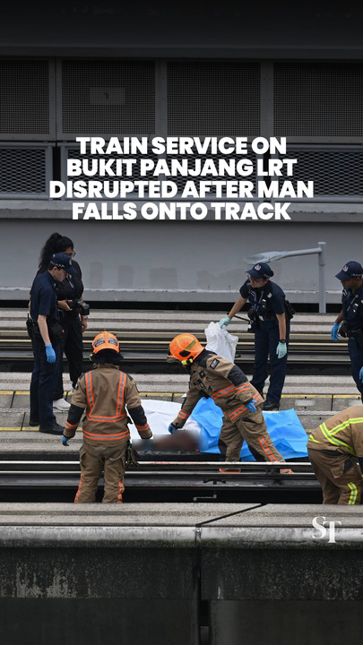 Train service on Bukit Panjang LRT disrupted after man falls onto track