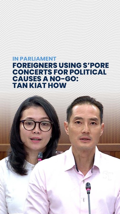 Concerts where foreigners use Singapore to further political causes a no-go: Tan Kiat How
