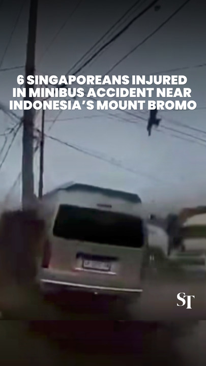 6 Singaporean tourists injured in minibus accident near Indonesia’s Mount Bromo
