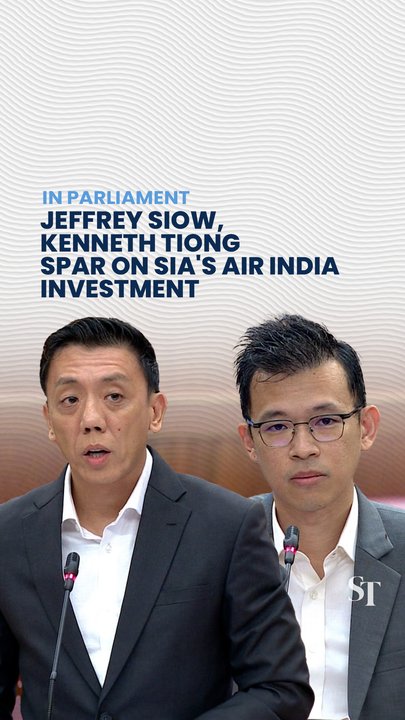 Jeffrey Siow, Kenneth Tiong spar on SIA's Air India investment