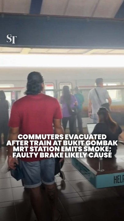 Commuters evacuated at Bukit Gombak station after MRT train emits smoke 