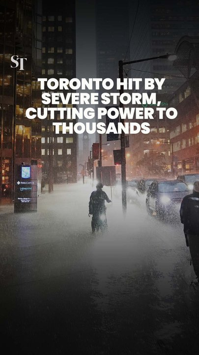 Toronto hit by powerful storm, cutting power to tens of thousands