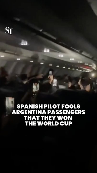 Pilot pranks Argentina passengers about outcome of World Cup final