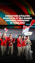 Singapore athletes at SEA Games opening ceremony in Thailand
