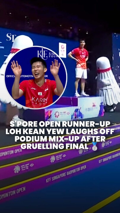 Runner-up Loh Kean Yew mixes up podium spot after gruelling Singapore Open final