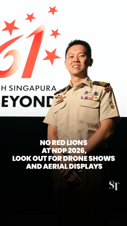 No Red Lions at NDP 2026, look forward to drone shows and aerial displays