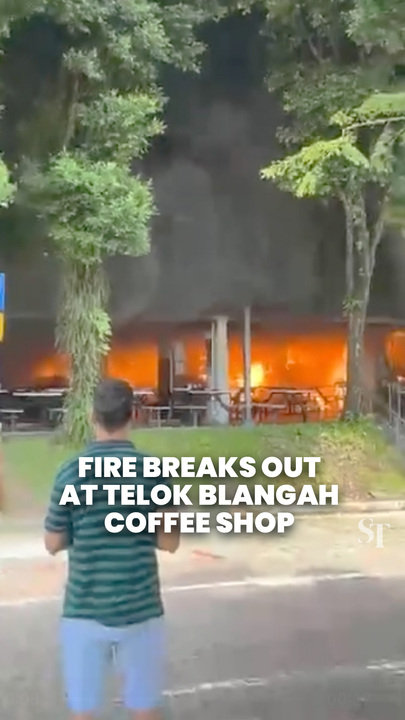 80 people evacuated after fire breaks out at Telok Blangah coffeeshop
