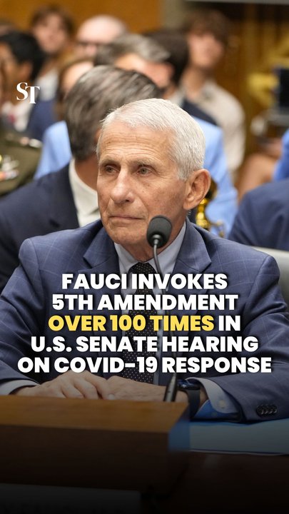 Fauci invokes 5th Amendment over 100 times during Senate hearing on Covid-19 pandemic response