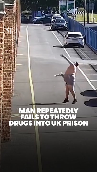 Man from UK arrested after successfully tossing package of drugs over prison wall