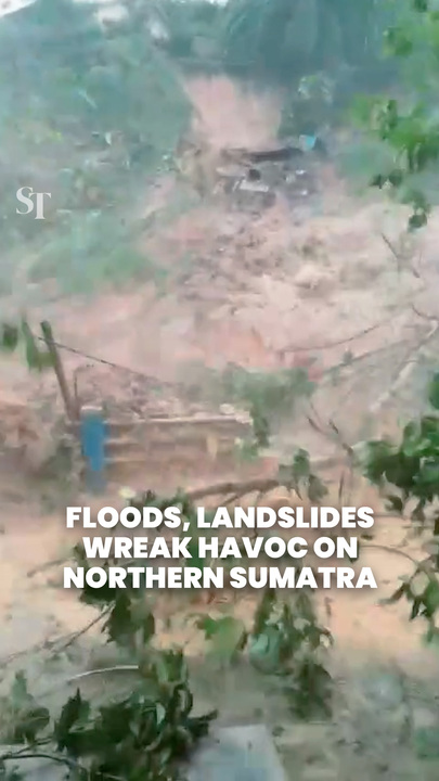 Northern Sumatra hit with landslides, fast-flowing floods